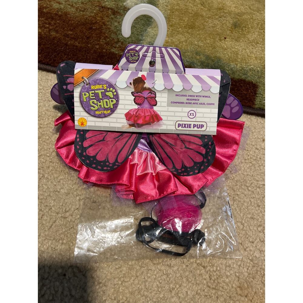 Rubie's Pet shop boutique dog pixie pup Costume, X-Small, Pink and Purple Fairy - Picture 4 of 6